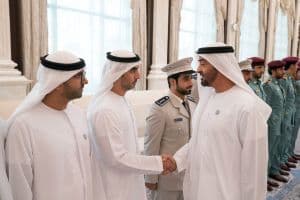 30 uae protocol departments u8ywjq representing His Highness Sheikh Mohamed bin Zayed receives heads of protocol departments. (Abu Dhabi Armed Forces) in the UAE