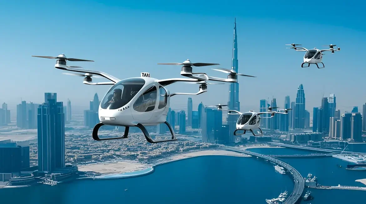 Commercial Electric Air Taxi Flights in Abu Dhabi